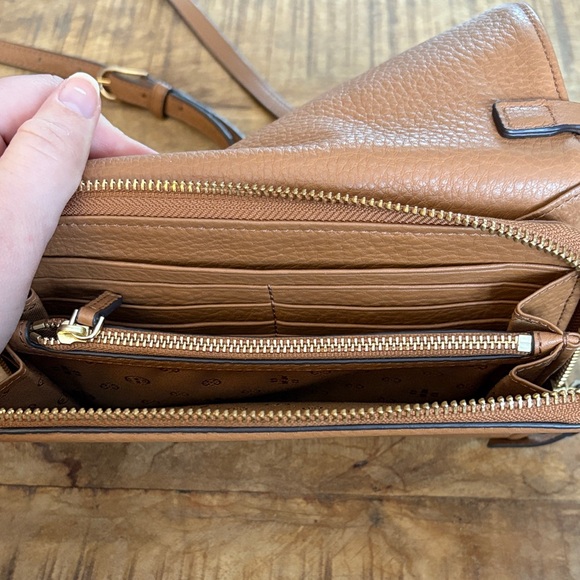 Tory Burch Brown Leather Crossbody Bag - Picture 5 of 7